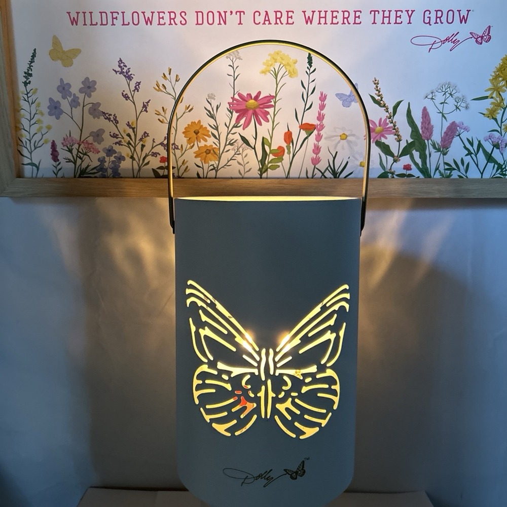 Dolly Parton Decorative Spring 2026 Butterfly Metal Lantern